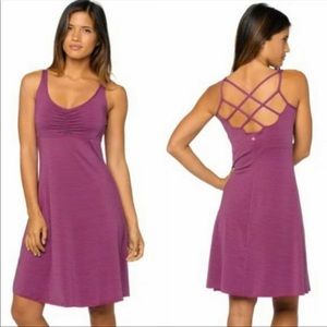Prana Purple Strappy-Back Tank Dress